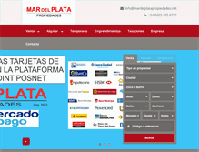Tablet Screenshot of mardelplatapropiedades.net